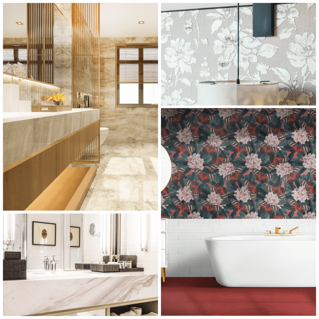 Bathroom wallpaper
