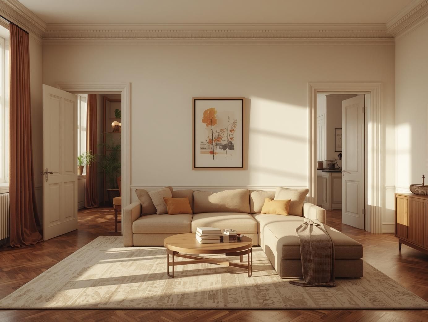 Living Room under 200 Sq Ft