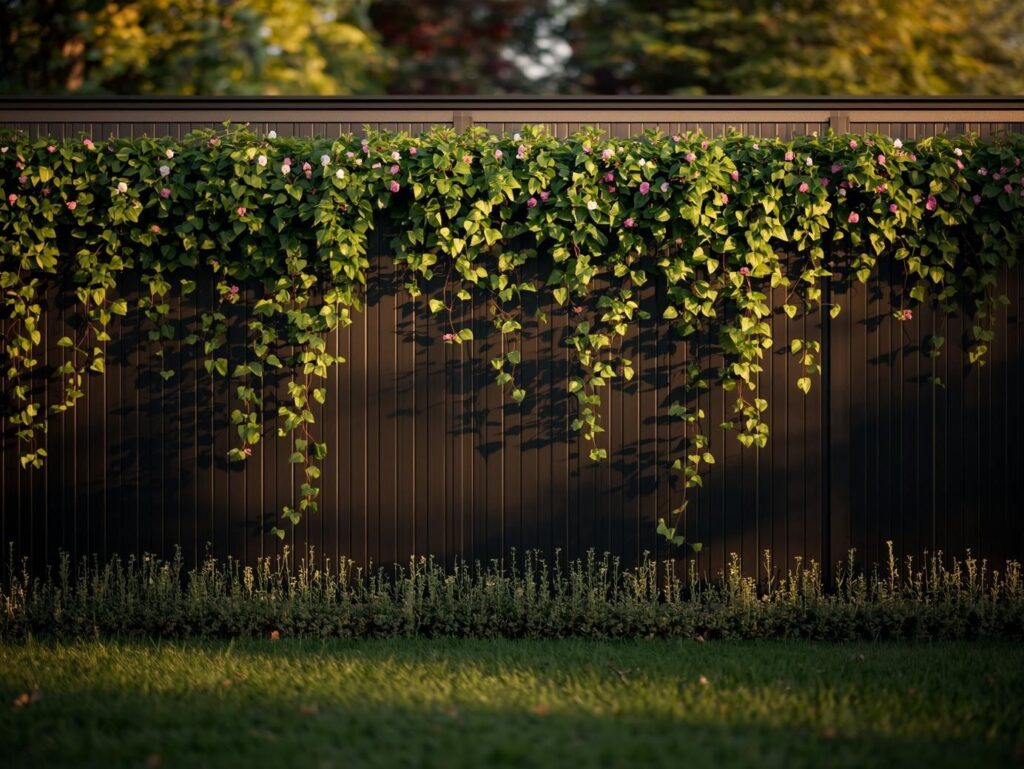 Black Vinyl Fence