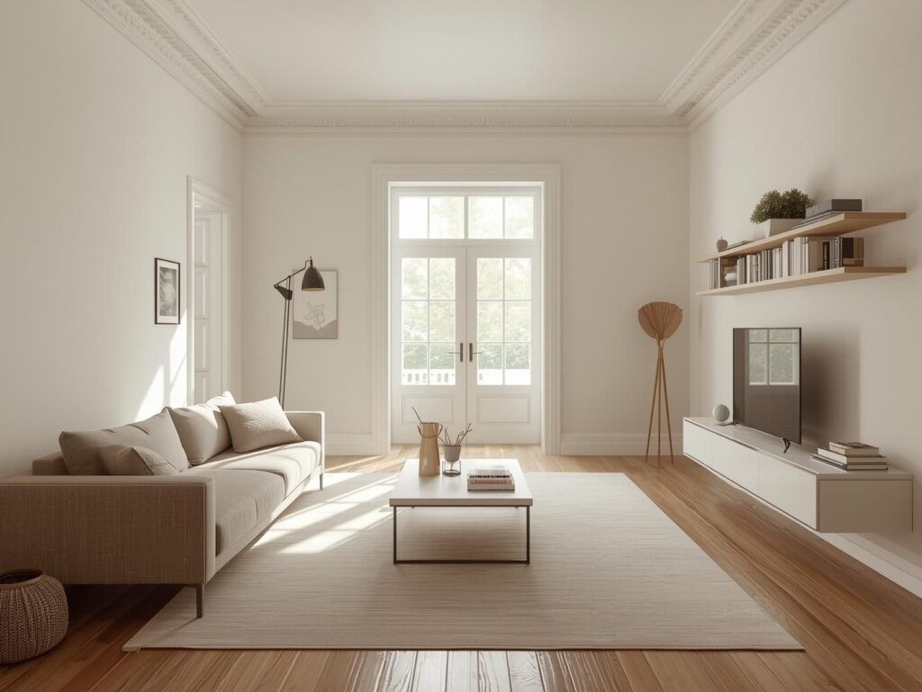 Living Room under 200 Sq Ft 
