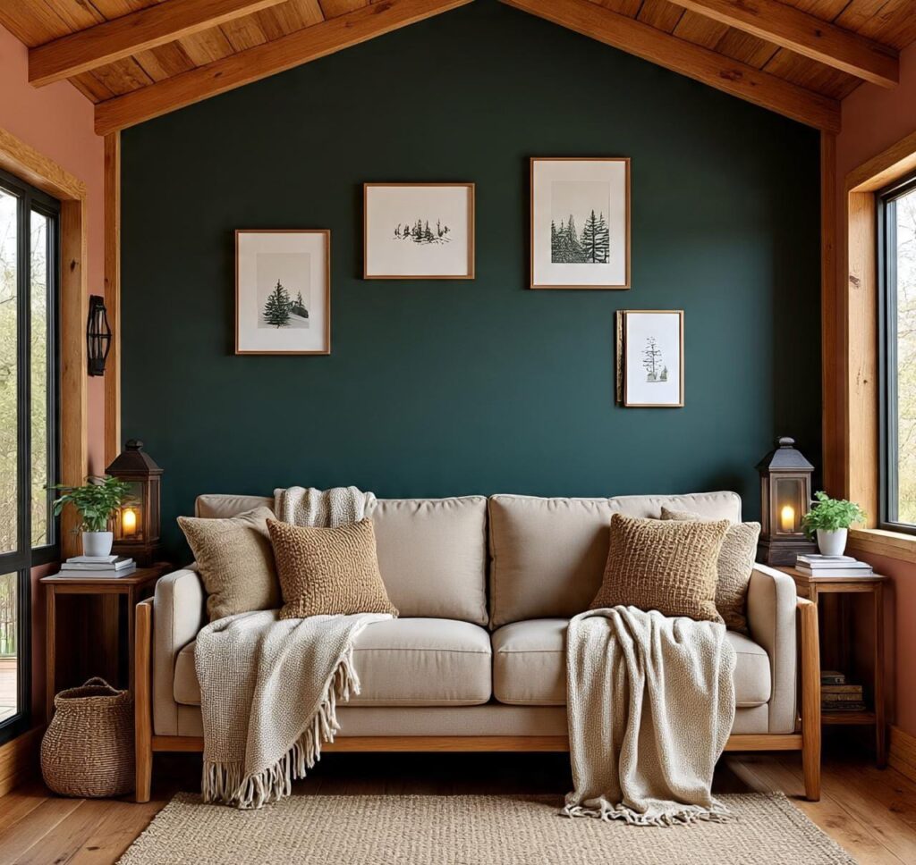 Cozy Cabin Living Room Decor