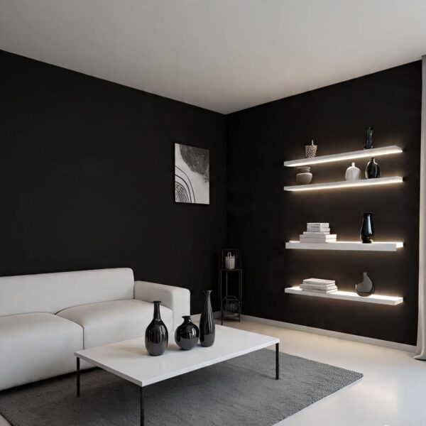 Black and White Living Room Wall Decor Ideas That Feel Warm, Layered, and Lived-In