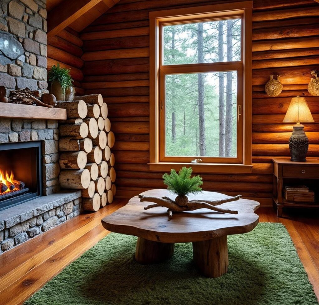 Cozy Cabin Living Room Decor
