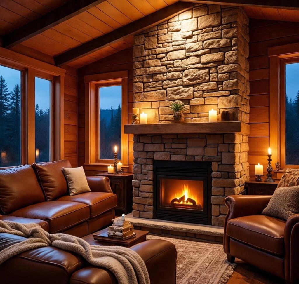 Cozy Cabin Living Room Decor
