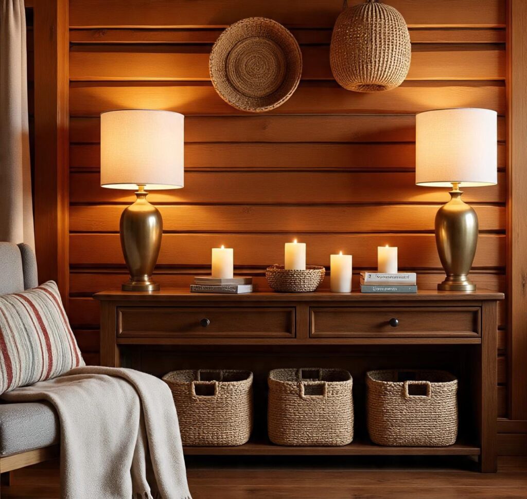 Cozy Cabin Living Room Decor