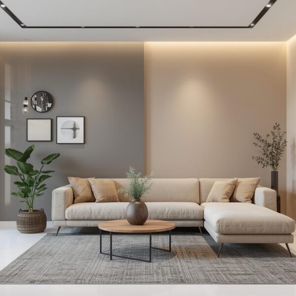 Grey and Beige Living Room Decor Ideas