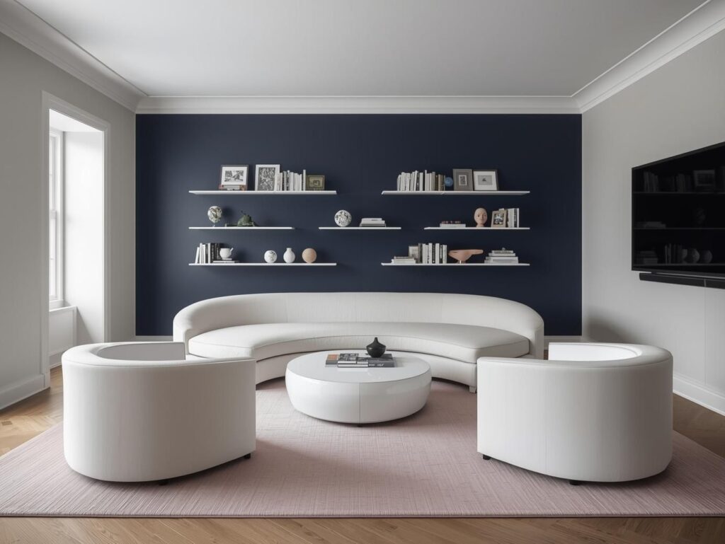 Navy Living Room Decor Ideas That Balance Light and Depth