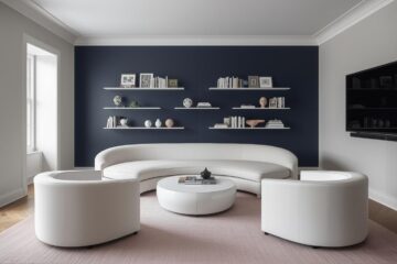 Navy Living Room Decor Ideas That Balance Light and Depth