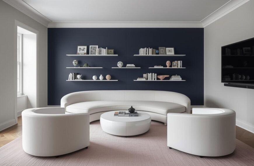 Navy Living Room Decor Ideas That Balance Light and Depth