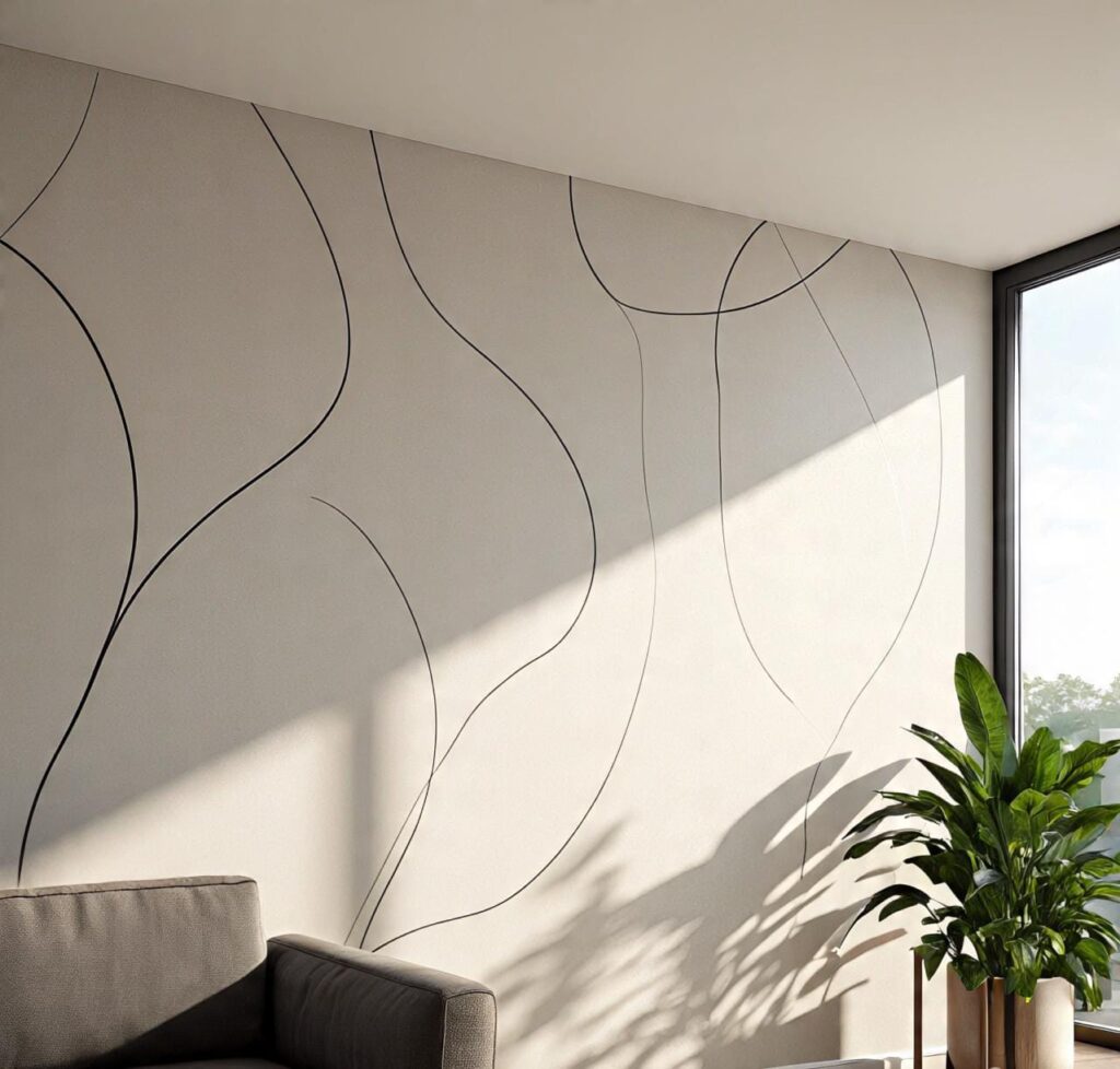 Modern Living Room Accent Wall Decor Ideas for Apartments and Rentals