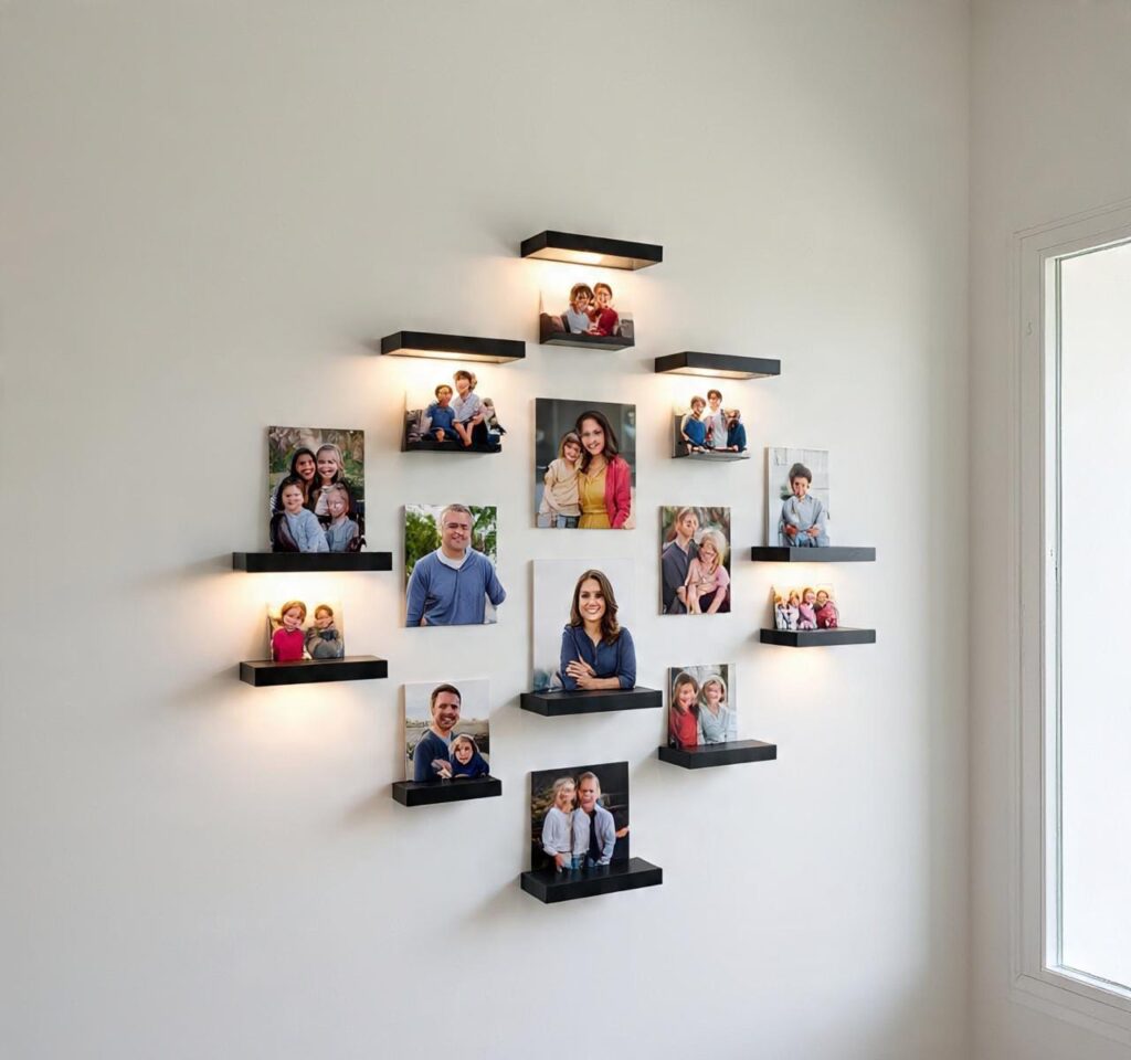 Black and White Living Room Wall Decor Ideas That Feel Warm, Layered, and Lived-In