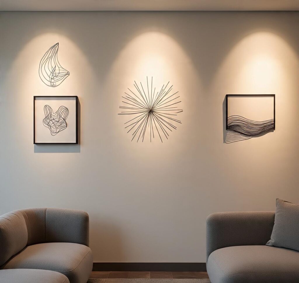 Modern Living Room Accent Wall Decor Ideas for Apartments and Rentals