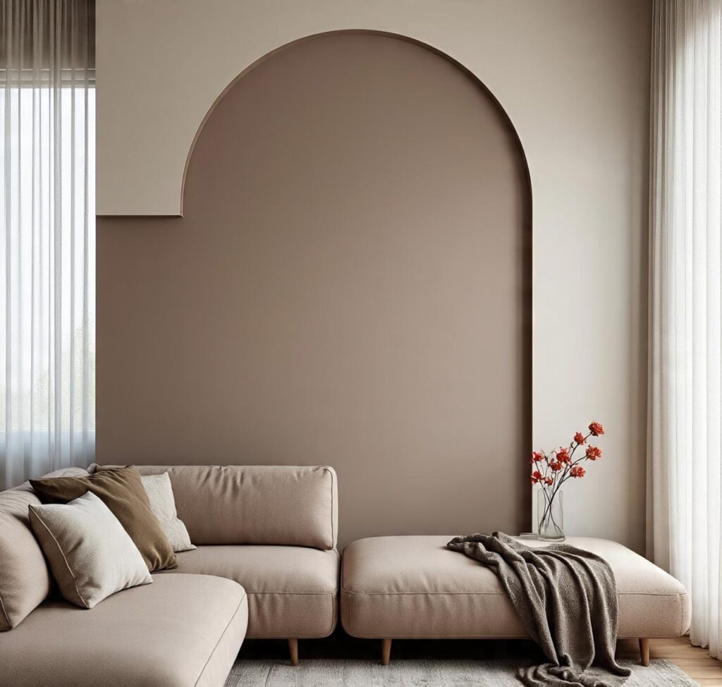 Modern Living Room Accent Wall Decor Ideas for Apartments and Rentals