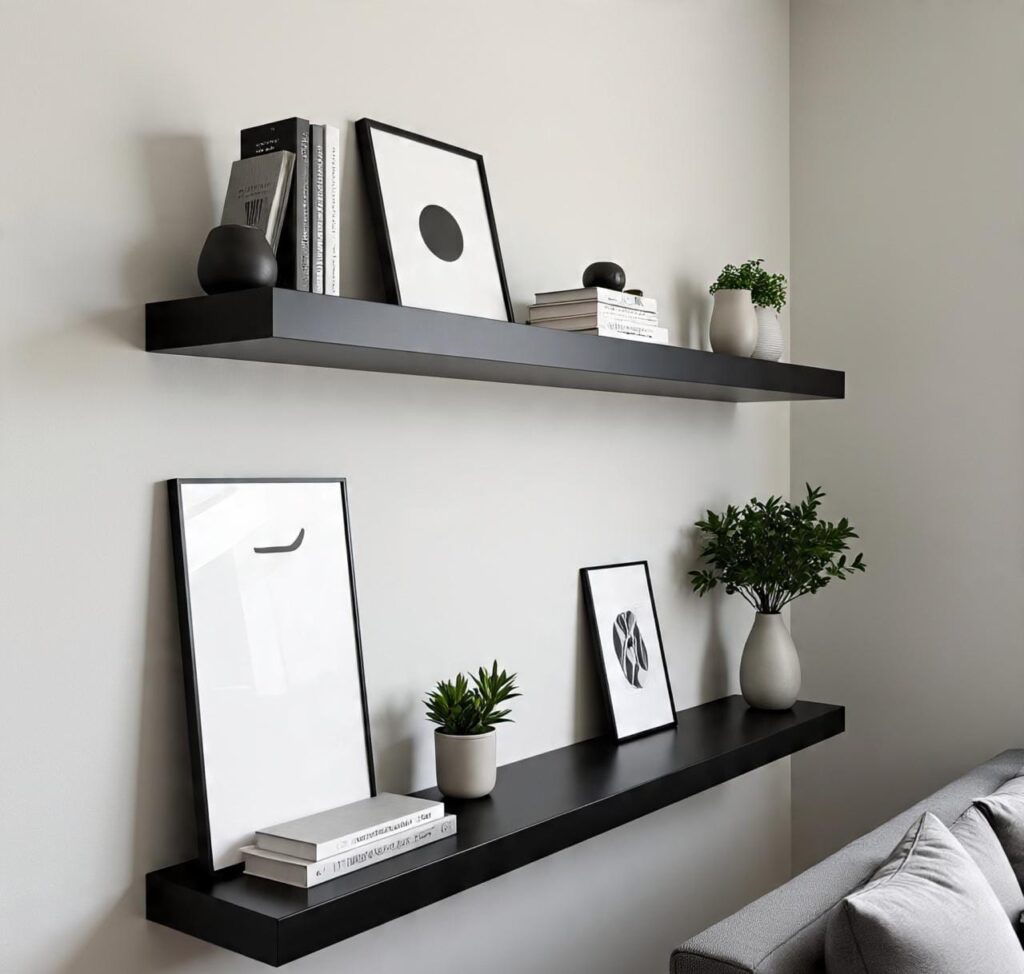 Black and White Living Room Wall Decor Ideas That Feel Warm, Layered, and Lived-In