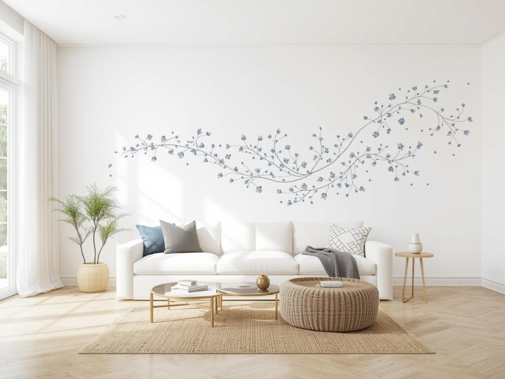 Decorating Ideas With Blue and White Flowers for Living Room That Work Year-Round