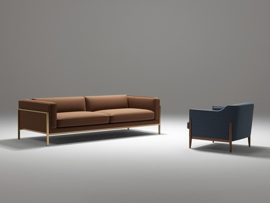 Blue and Brown Living Room Decor