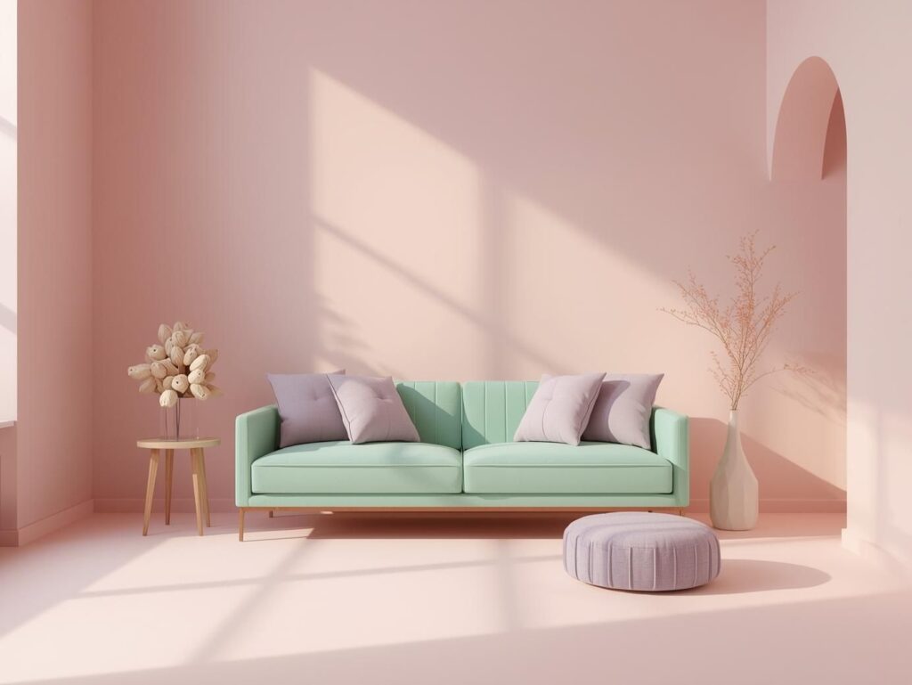 Pastel Living Room Decor