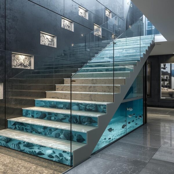 Beach Epoxy Floor for Stairs: Design Ideas, Color & Finishes