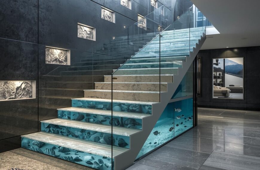 Beach Epoxy Floor for Stairs: Design Ideas, Color & Finishes